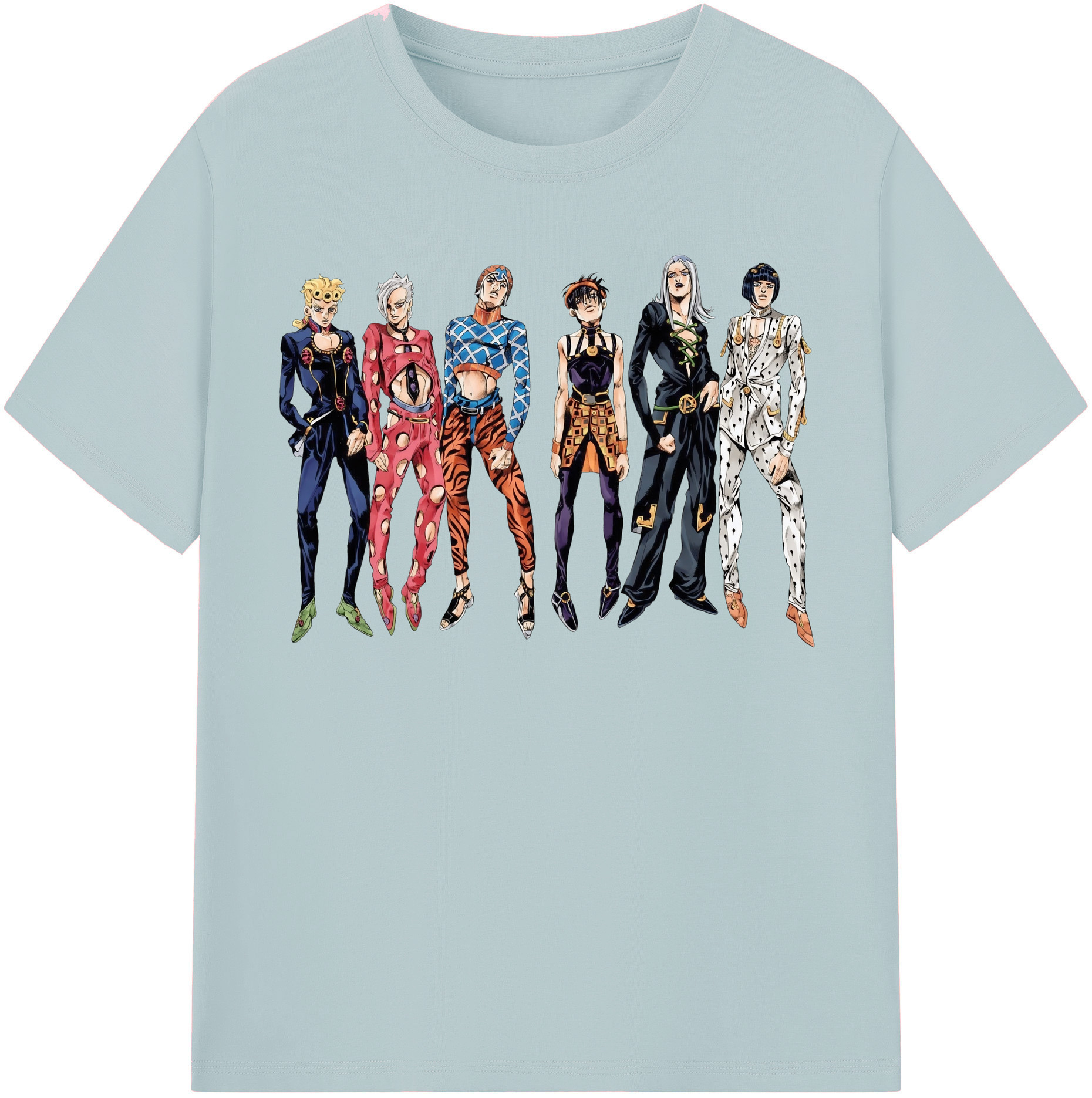 （画像用） ジョジョの奇妙な冒険 JoJo's Bizarre Adventure 綿100％半袖Tシャツ（フロントプリント）